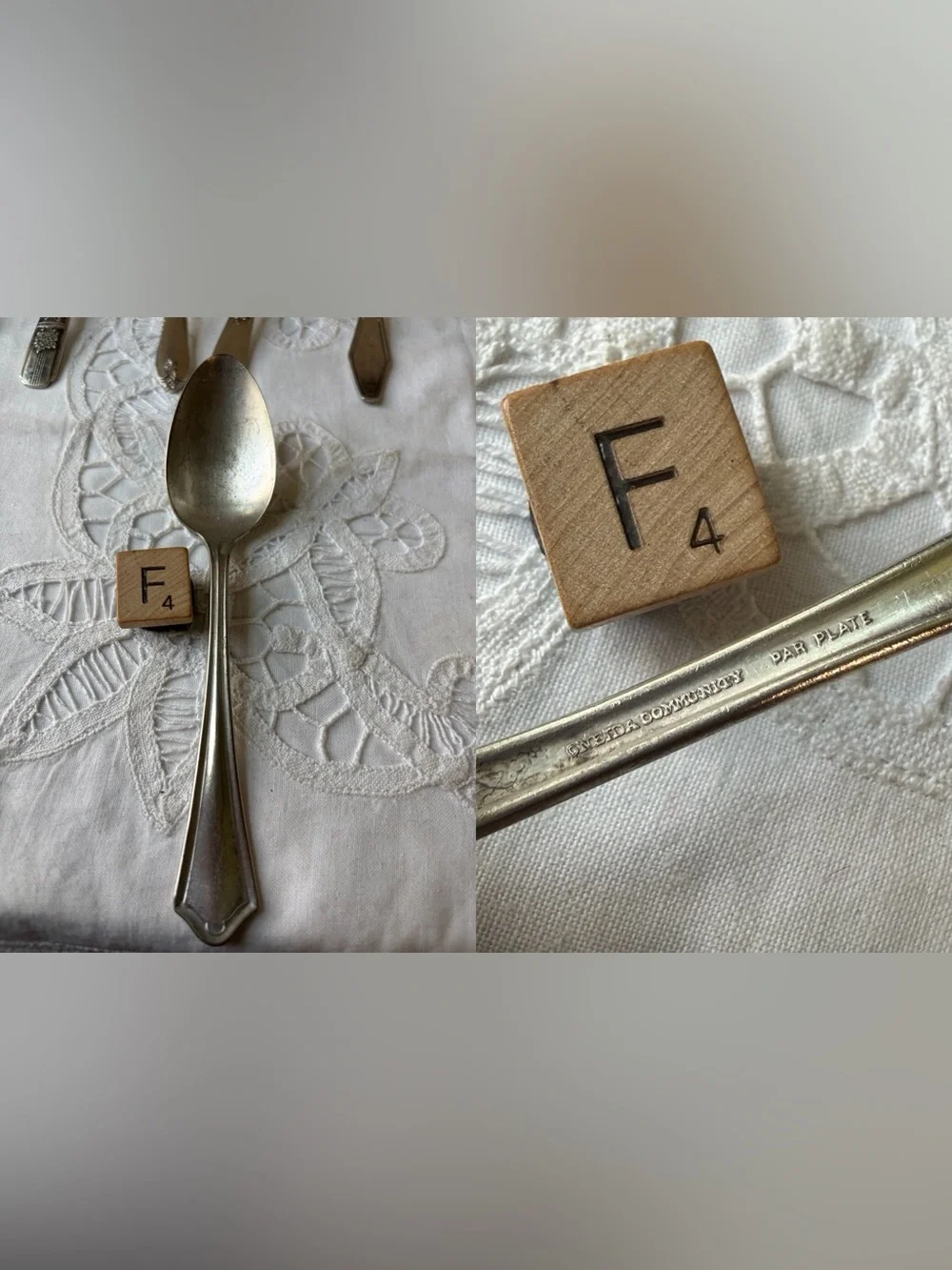 Art Deco Silver plated flatware replacement  spoon